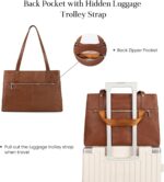 befen Genuine Leather Laptop Tote Bag for Women, Womens 15.6 Inch Computer Bags Work Totes Purse Shoulder Purses Handbags - Image 7