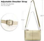 befen Women's Genuine Leather Wristlet Clutch Phone Wallet, Small Crossbody Purse Bag with Card Slots - Image 5