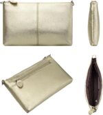 befen Women's Genuine Leather Wristlet Clutch Phone Wallet, Small Crossbody Purse Bag with Card Slots - Image 6