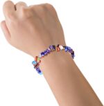 Women Personality Colorful Crystal Beaded Stretch Bracelet Jewelry Gift Smart Watch - Image 4