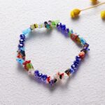 Women Personality Colorful Crystal Beaded Stretch Bracelet Jewelry Gift Smart Watch - Image 5