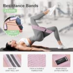 Booty Bands Set, Resistance Bands for Working Out, Exercise Bands for Women Legs and Butt, Whole-Body Fitness, Stretching, Women & Men Yoga Starter Set - Image 3