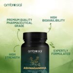 Ambrosial Ashwagandha Capsules 500mg per Capsule | High Strength Ashwagandha Root Powder| Herbal Supplement with Immunity Support | Non-GMO & Gluten Free (Pack of 1) - Image 6