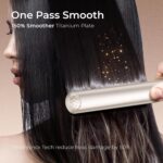 TYMO Flat Iron Hair Straightener - Titanium Hair Straighteners for Women, 1 Inch Professional Travel Flat Iron, Portable Straightener and Curlers with 10s Heat Up, 32 Temp, Dual Voltage & LED Display - Image 3