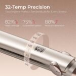 TYMO Flat Iron Hair Straightener - Titanium Hair Straighteners for Women, 1 Inch Professional Travel Flat Iron, Portable Straightener and Curlers with 10s Heat Up, 32 Temp, Dual Voltage & LED Display - Image 7