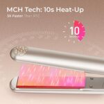 TYMO Flat Iron Hair Straightener - Titanium Hair Straighteners for Women, 1 Inch Professional Travel Flat Iron, Portable Straightener and Curlers with 10s Heat Up, 32 Temp, Dual Voltage & LED Display - Image 8