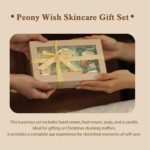 Gifts for Women BODY & EARTH # LOVE Birthday Gifts 4PCS Skin Care - Peony Hand Cream Scent Gift Set Include Hand Cream, Soap, Scented Candles, Gifts for Her, Mom, Sister, Christmas, Valentine's Day - Image 6