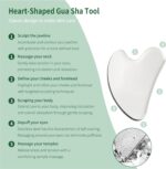 LeMeeOly 2pcs Stainless Steel Gua Sha Facial Tools & Eye Cream Applicator Metal Detail Gua Sha Stone Body Lymphatic Drainage Massager Face Guasha Face Sculpting Tool Skin Care - Image 5