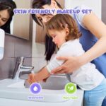 PERRYHOME Girl Kids Makeup Kit, 35 Pieces, 3-12 Year Old (Purple) - Image 5