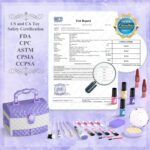 PERRYHOME Girl Kids Makeup Kit, 35 Pieces, 3-12 Year Old (Purple) - Image 6