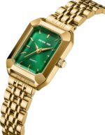 GOLDEN HOUR Women's Rectangular Quartz Analogue Watch, Gold Ladies Watches with Stainless Steel Band Fashion Casual Dress Waterproof Vintage Wrist Watches for Women - Image 3