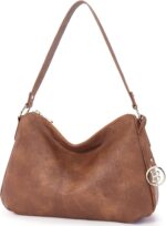 BOSTANTEN Purses for Women Leather Shoulder Bags Designer Ladies Hobo Handbags Pocketbooks, B02-retro Brown, Medium - Image 9