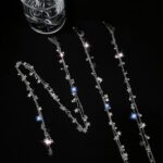 3pcs Long Star and Rhinestone Hair Chains, Cute Hairpin Chain Clips Bling Tassel Crystal Head Pins for Braids, Decorative Hair Charm Accessories for Women Girls Party Wedding Birthday - Image 4
