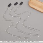 3pcs Long Star and Rhinestone Hair Chains, Cute Hairpin Chain Clips Bling Tassel Crystal Head Pins for Braids, Decorative Hair Charm Accessories for Women Girls Party Wedding Birthday - Image 5