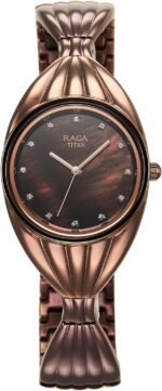Titan Raga Memoirs Women's Watch – Mother of Pearl Dial | Quartz Analog | Rose Gold Metal Strap | Elegant Ladies Watch | Designer Timepiece for Party, Festive & Office Wear - 95253WM01F - Image 3