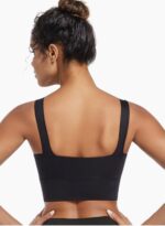 Women One-Piece Sports Bra Yoga Vest Crop Top Non-Strapless Fitness Underwear Breathable Stretch Gym Activewear for Running Training Gym Dance Cycling - Image 3