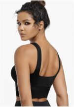 Women One-Piece Sports Bra Yoga Vest Crop Top Non-Strapless Fitness Underwear Breathable Stretch Gym Activewear for Running Training Gym Dance Cycling - Image 5