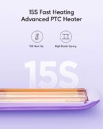 Wavytalk Pro Flat Iron Hair Straightener, 100% Pure Titanium Flat Iron for Easy Glide, Straightener and Curler for All Hairstyles, Dual Voltage (Purple) - Image 4