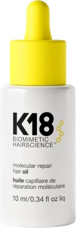 K18 Molecular Repair Hair Oil, Weightless Oil For Stronger And Healthier Hair, Suitable For All Hair Types, 0.34 Fl Oz - Image 2