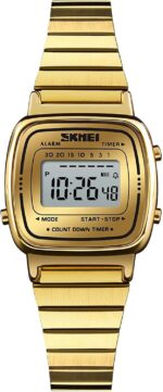 MASTOP Luxury Women Watches Full Steel Electronic LED Digital Fashion Ultra Thin Square Ladies Wrist Watches - Image 2