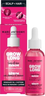Marc Anthony Grow Long Scalp & Hair Serum - Anti-Breakage Formula Nourish, Strengthen & Hydrate Scalp & Hair Follicles - Natural Shine & Fuller-Looking Hair Strands from Root to Tip, 2 fl oz - Image 2