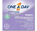 One A Day Women's Menopause Multivitamin with Vitamin A, Vitamin C, Vitamin D, Vitamin E and Zinc for Immune Health Support*, Biotin, B6, B12, & Soybean Isoflavones to Reduce Hot Flashes, 50 Count - Image 2