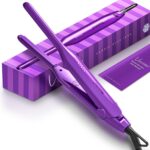 Pencil Flat Iron for Short Hair, 1/3 Inch Super Slim Mini Flat Iron Hair Straightener and Curler 2 in 1, Dual Voltage PTC and Ceramic Small Flat Iron Hair Straightener - Image 2