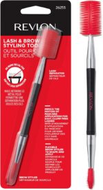 Revlon Lash & Brow Styling Tool, Dual Ended Eyelash Separator & Eyebrow Brush Spoolie, Works with Mascara & Brow Makeup, 1 count - Image 2