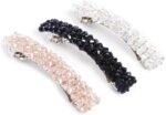 Shining Diva Fashion 3 Pcs Crystal Hair Clips for Women Girls Kids Latest Stylish Party French Barrette Hair Clip Accessories Combo (rrsd15807zb) - Image 2